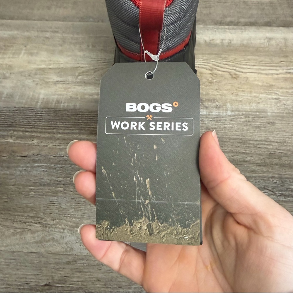 Bogs 6" BEDROCK SHELL Black Boots New Men's Safety Toe Work Shoes-size 11 NWOB - Picture 6 of 14